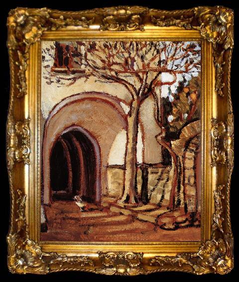framed  Grant Wood The Courtyard of Italy, ta009-2